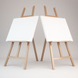 © jarnbeer19 - 3d rendering of a wooden easel