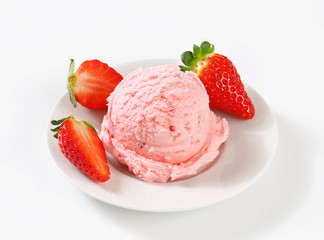 Wall Mural - Strawberry ice cream