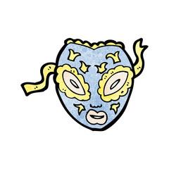 cartoon ornate mask