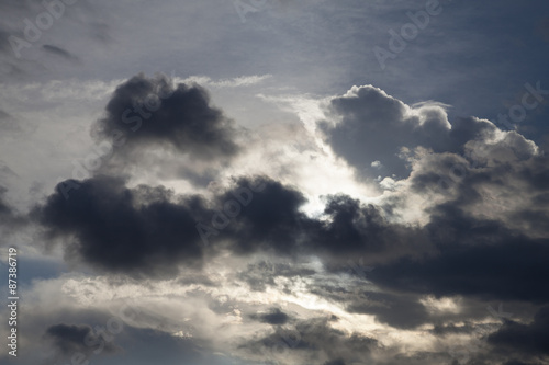 Naklejka na kafelki Dramatische Wolken über Schleswig-Holstein