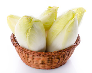 Wall Mural - Fresh chicory in a basket