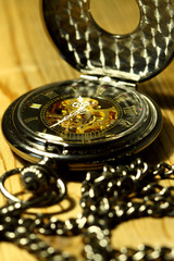 Pocket watch antique.
Antique old pocket fob watch and chain.