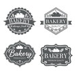 © UVAconcept - Collection of vintage retro bakery logo labels