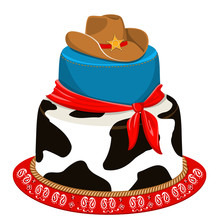 Cowboy Party Birthday Cake