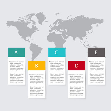 Vector colorful info graphics for your business presentations.