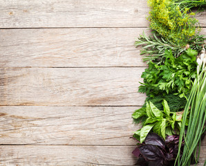 Canvas Print - Fresh garden herbs