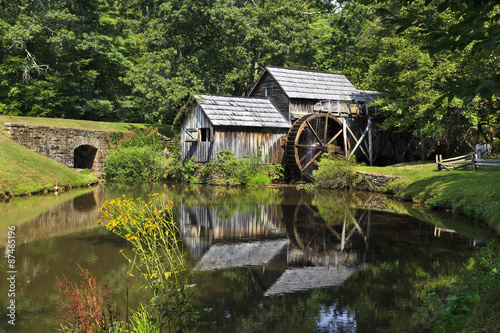 Fotografie, Obraz Mabry Mill on the Blue Ridge Parkway in Late Summer