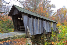Pisgah Covered Bridge In Randolph County North Carolina