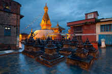 Swayambhunath Temple In Kathmandu Of Nepal