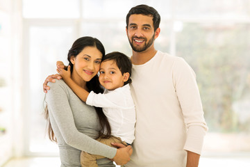 Wall Mural - young indian family portrait