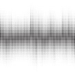 An abstract black and white halftone background