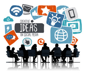 Sticker - Ideas Creative Social Media Social Networking Vision Concept