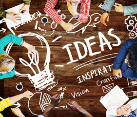 Poster - Ideas Innovation Creativity Knowledge Inspiration Vision Concept