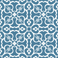 Poster - Seamless floral tiling pattern