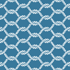 Sticker - Seamless nautical rope pattern