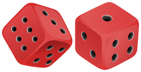 Poster - Red dices