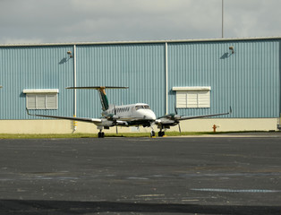 Sticker - Turboprop airplane on the ground