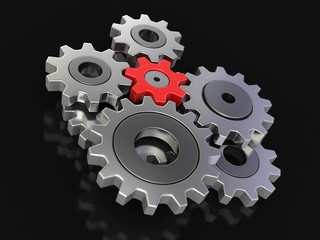 Poster - Cogwheels (clipping path included)