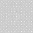 Seamless white and grey vector pattern or tile background with polka dots