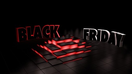 Black Friday (sur sol et cubes lumineux)