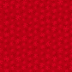 seamless red pattern with snowflakes