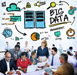 Poster - Big Data Storage Online Technology Database Concept