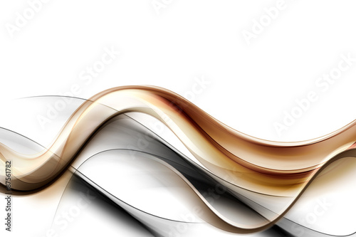 Naklejka - mata magnetyczna na lodówkę Gold Abstract Waves Background