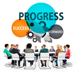 Canvas Print - Progress Growth Development Improvement Concept