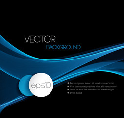 Aufkleber - Smooth wave stream line abstract header layout. Vector