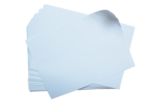 sheet of paper isolated on white