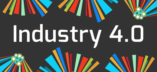 Industry Four Point Zero Dark Colorful Elements 