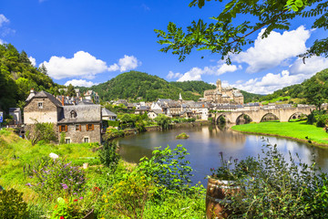 Wall Mural - Estaing -one of the most beautiful villages of France