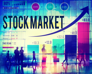 Canvas Print - Stock Market Stock Exchange Trade Digital Concept