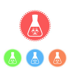 Canvas Print - Science icon of conical flask