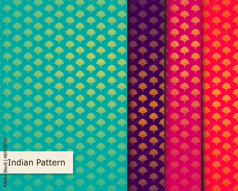 Indian Pattern - Detailed and easily editable Stock Vector | Adobe Stock