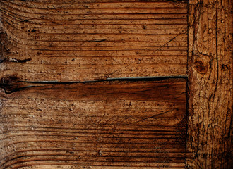 Wall Mural - Natural Wood texture. Dark Wooden Background. Wooden board floor