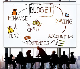 Canvas Print - Budget Finance Cash Fund Saving Accounting Concept