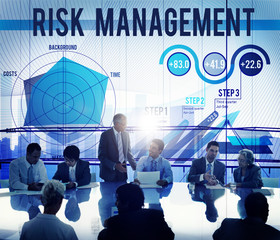 Canvas Print - Risk Management Control Security Safety Concept