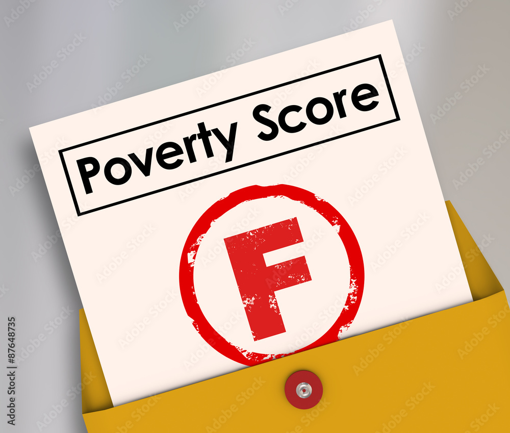 failing grades report card Poverty Score F Grade Report Card Failure Hunger Poor Conditions Stock  Illustration