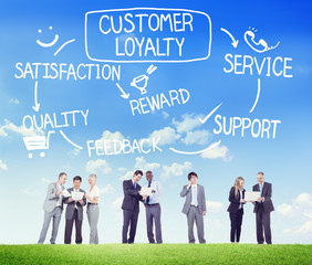 Wall Mural - Customer Loyalty Satisfaction Support Strategy Concept