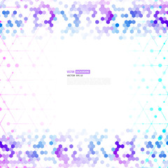 Wall Mural - Vector abstract 3d hexagonal. 