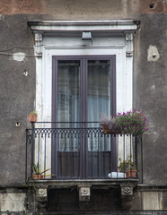 Sticker - Old sicilian window