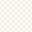 © EE SPACE - Nautical rope seamless gold fishnet pattern on white background