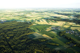 Summer landscape with and blue sky