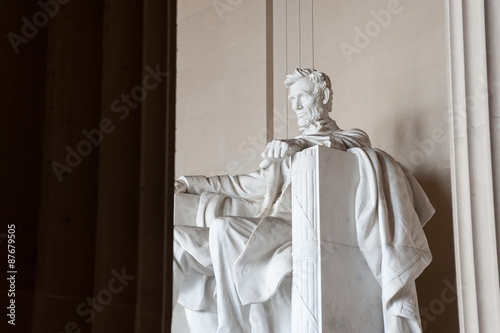 Fotografia Statue of Abraham Lincoln, Lincoln Memorial, Washington DC