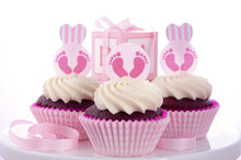 Its A Girl Baby Shower Cupcakes
