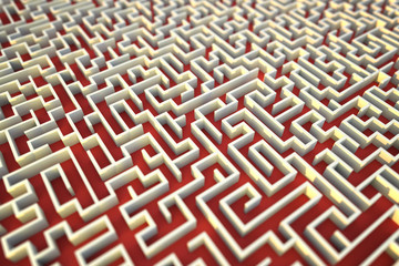 Endless maze background