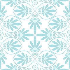 vector set seamless floral ornament