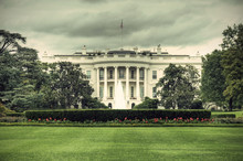 The White House In Washington D.C., Executive Office Of The President Of The United States, HDR, Vintage Style