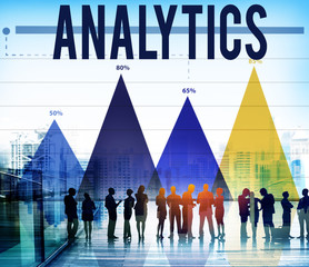 Wall Mural - Analytics Information Statistics Technology Traffic Concept